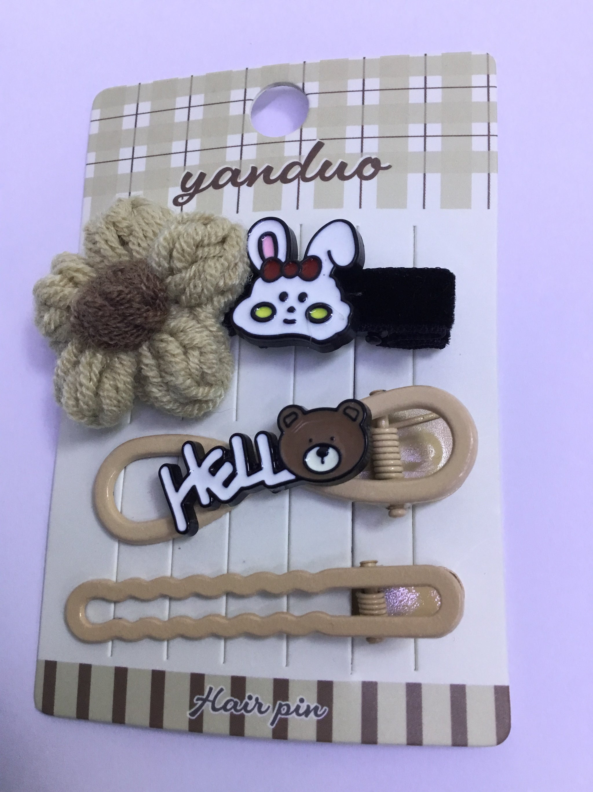 Yanduo Elegant Knitted Flower hair Pins Set - AE5 (3pcs)| Premium Quality| Best Sell Online