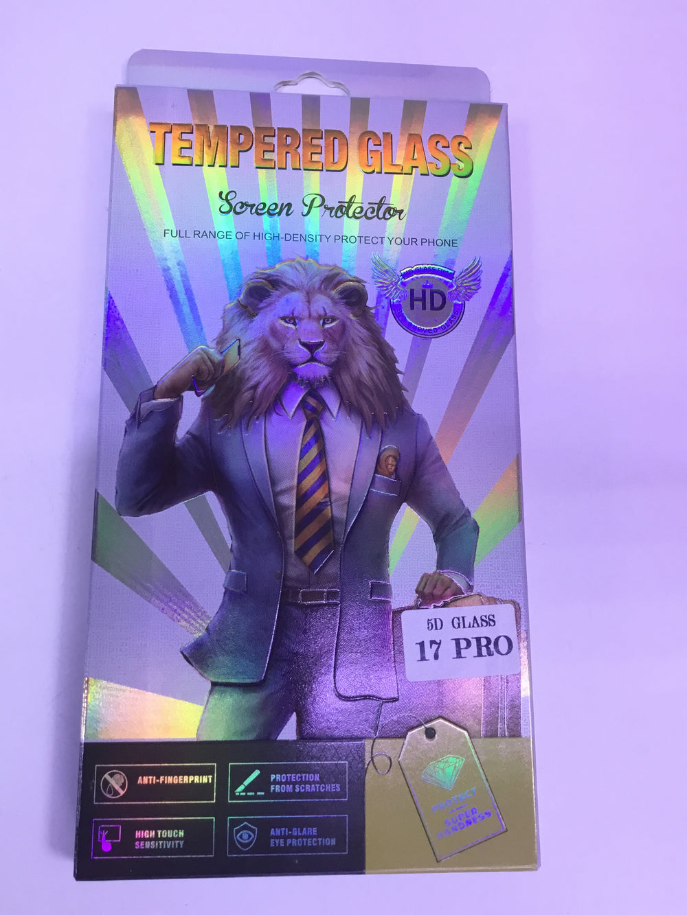 Tempered Glass HD- Screen Protector - 5D - iPhone - 17 Pro | Premium Quality - Best Sell Online