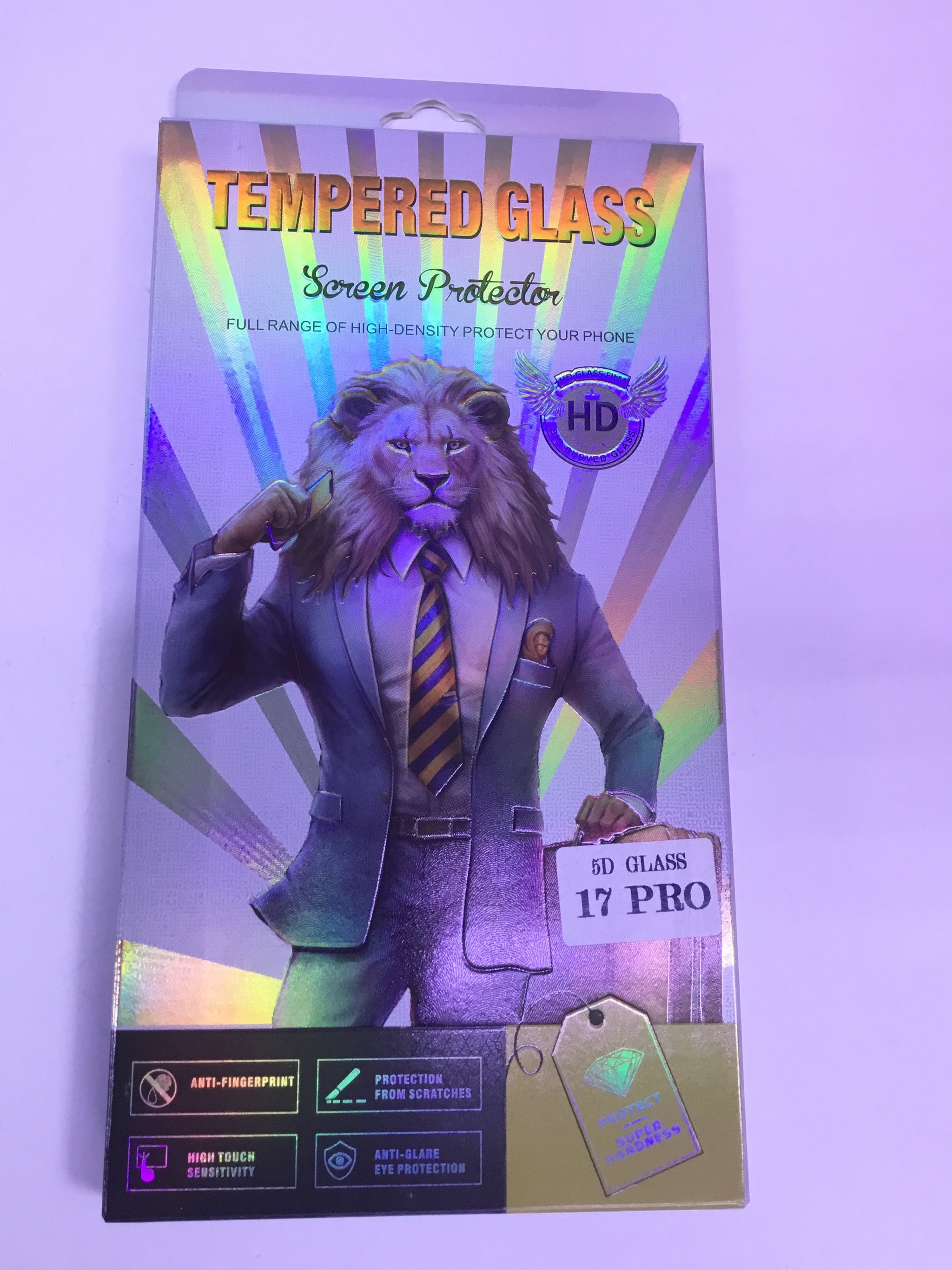 Tempered Glass HD- Screen Protector - 5D - iPhone - 17 Pro | Premium Quality - Best Sell Online