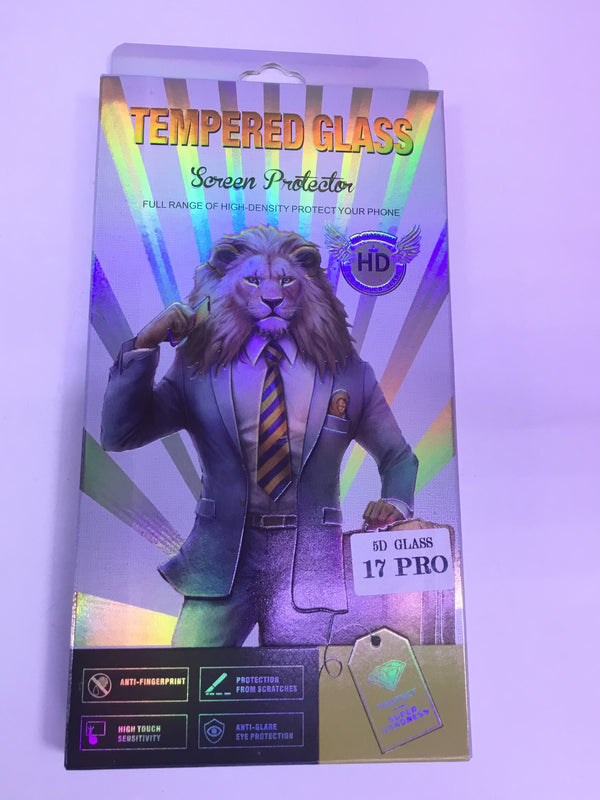Tempered Glass HD- Screen Protector - 5D - iPhone - 17 Pro | Premium Quality - Best Sell Online