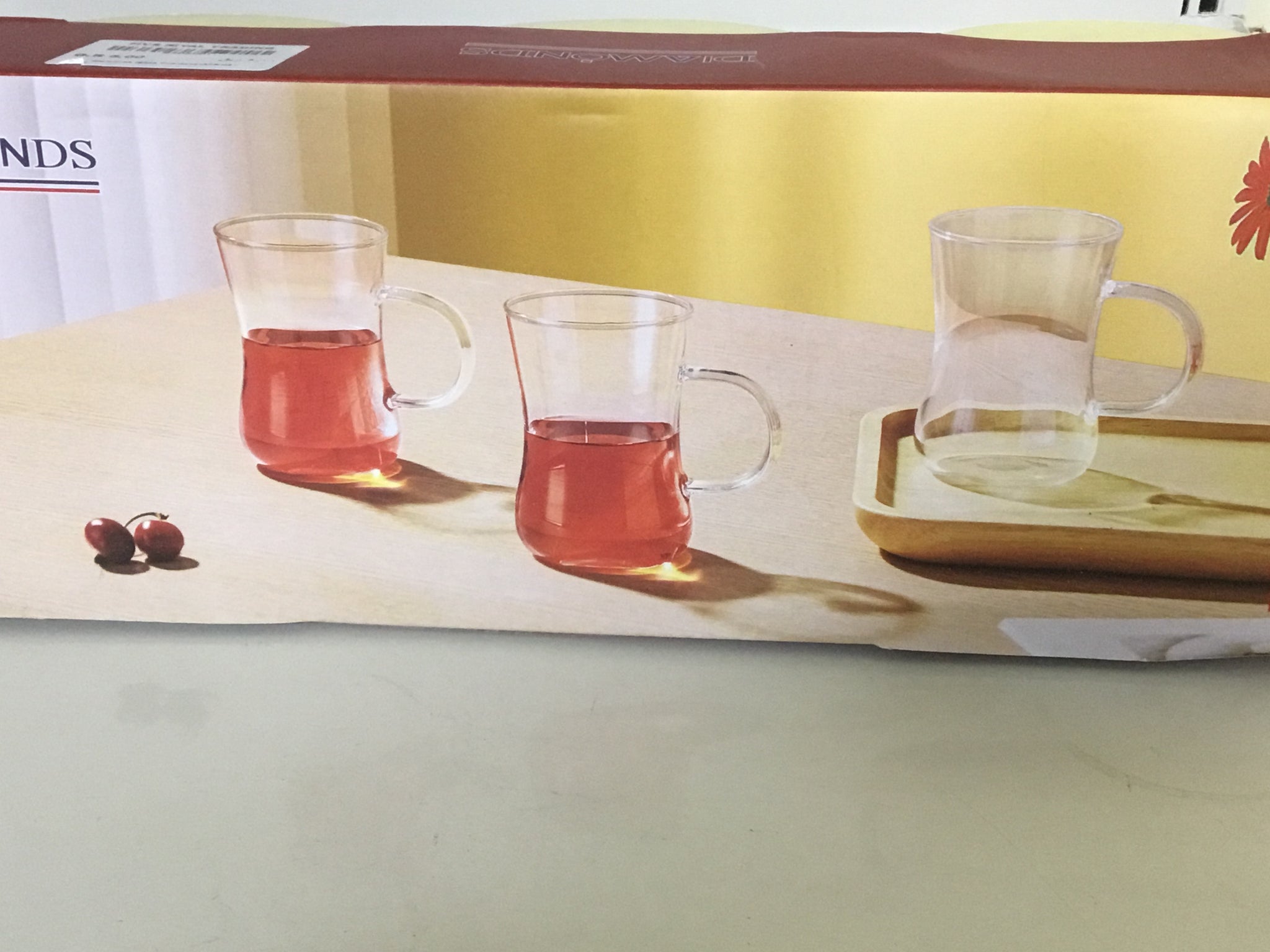 FR Diamonds Glass Cup-3pcs-GPB-06