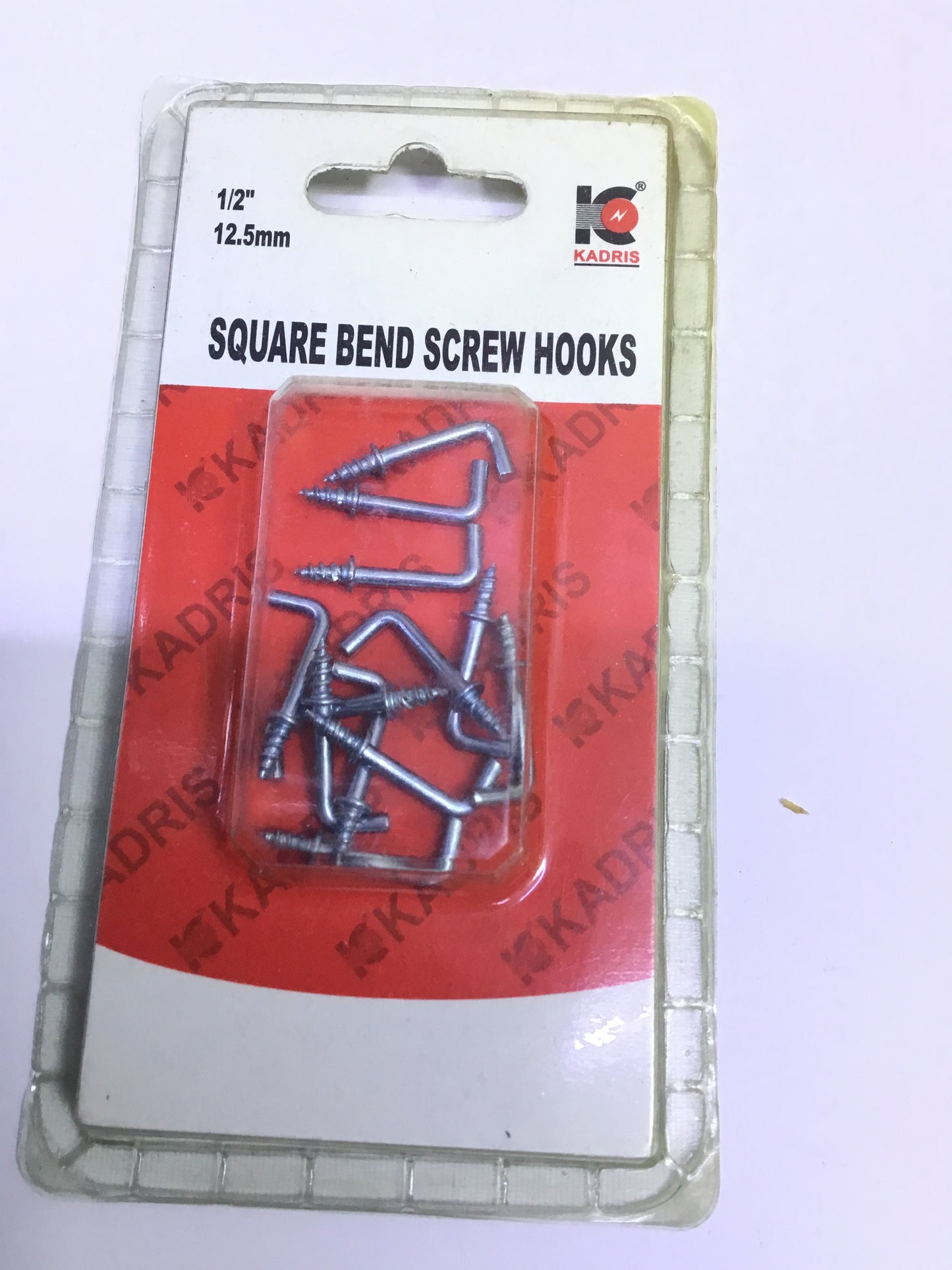 FR KADRIS Square Bend Screw Hooks (HA - 1579) 1/2 - 12.5mm Premium Quality