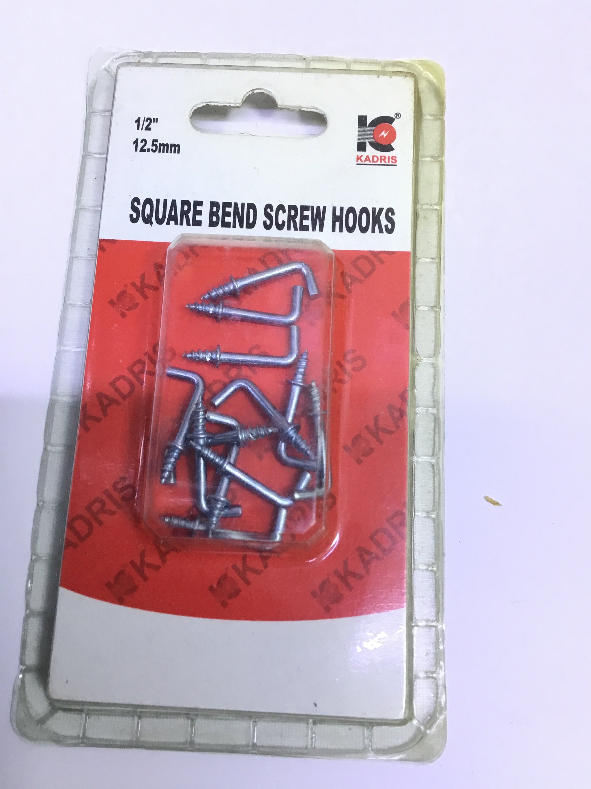 FR KADRIS Square Bend Screw Hooks (HA - 1579) 1/2 - 12.5mm Premium Quality