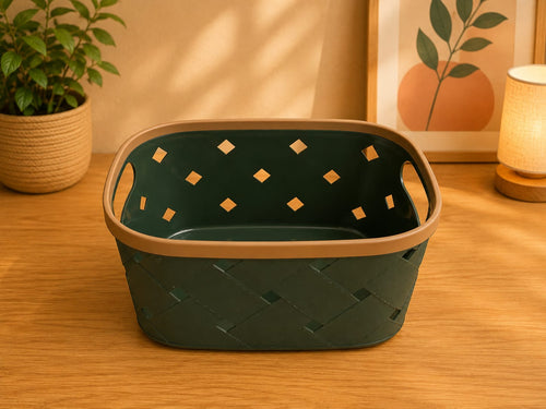 Decorative Storage Basket Green