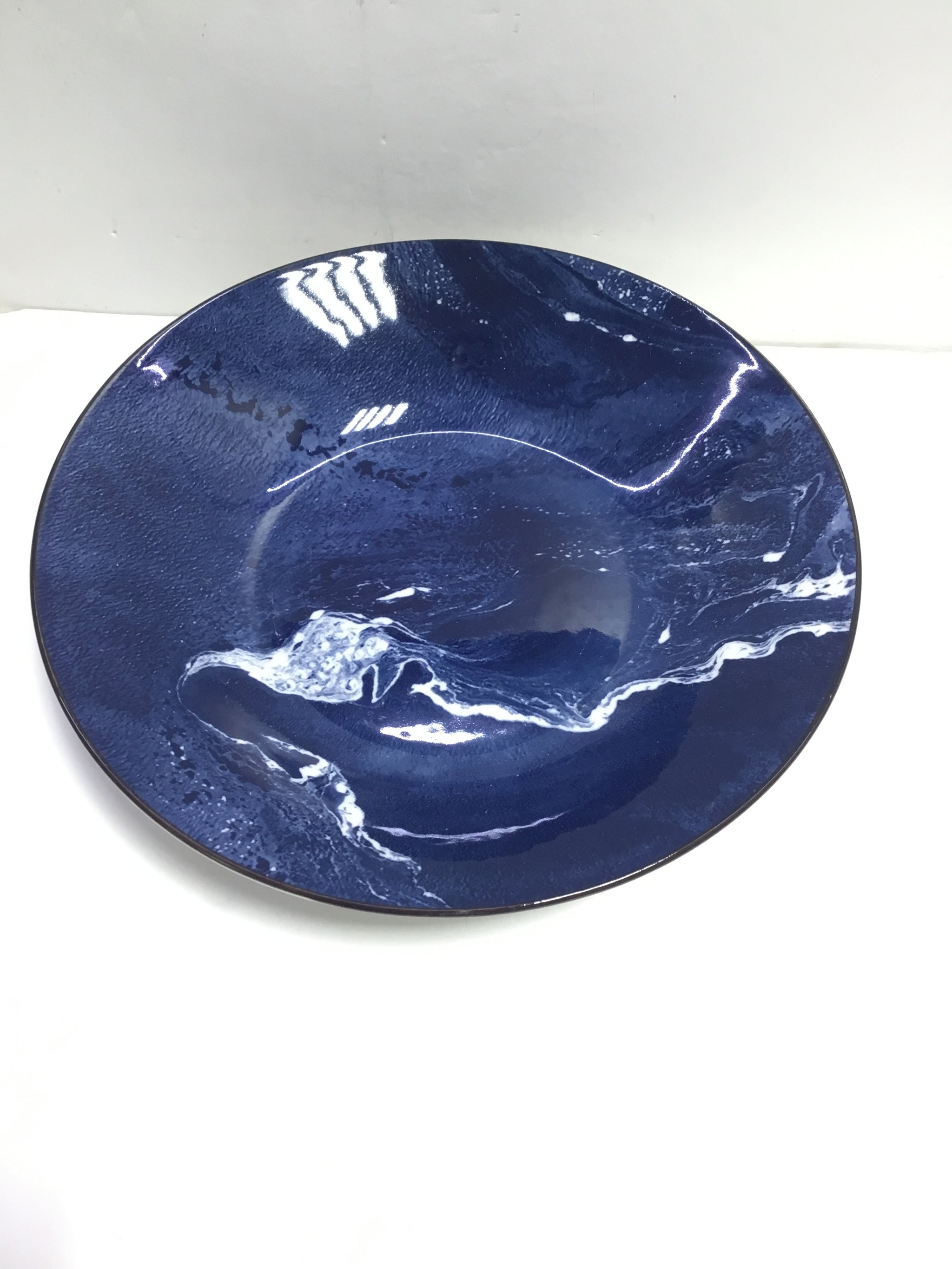 FR Blue With White Shade Ceramic Bowl -M
