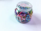 Multicolor Hair Ties Jar - 382565