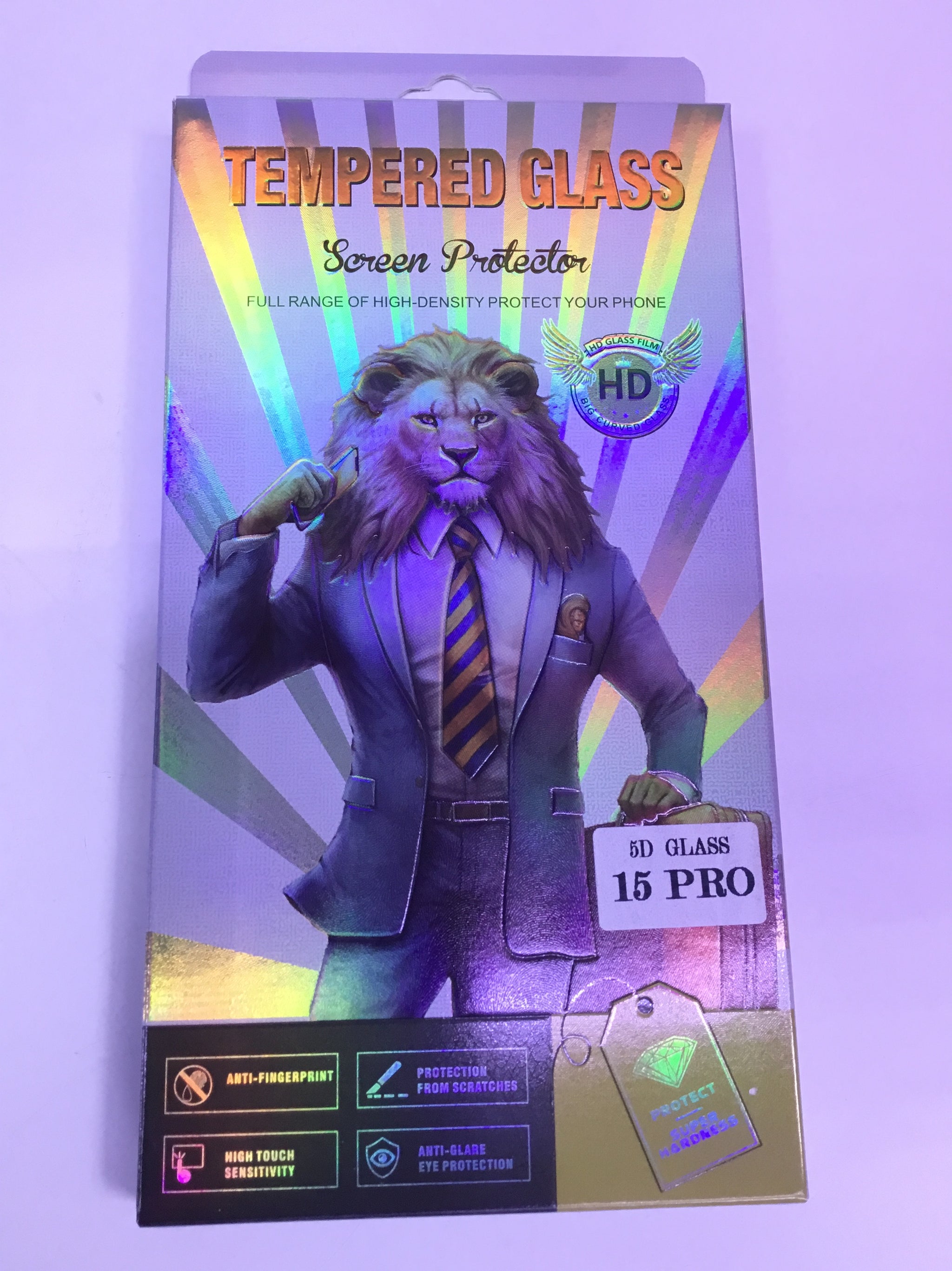 Tempered Glass HD- Screen Protector - 5D - iPhone - 15 Pro | Premium Quality - Best Sell Online