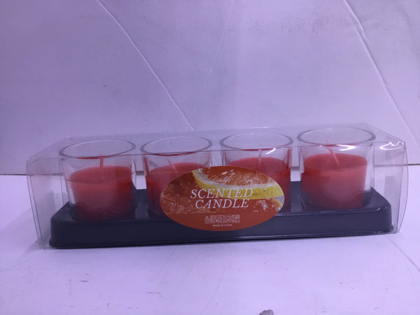 Red Votive Candles – 4-Pack