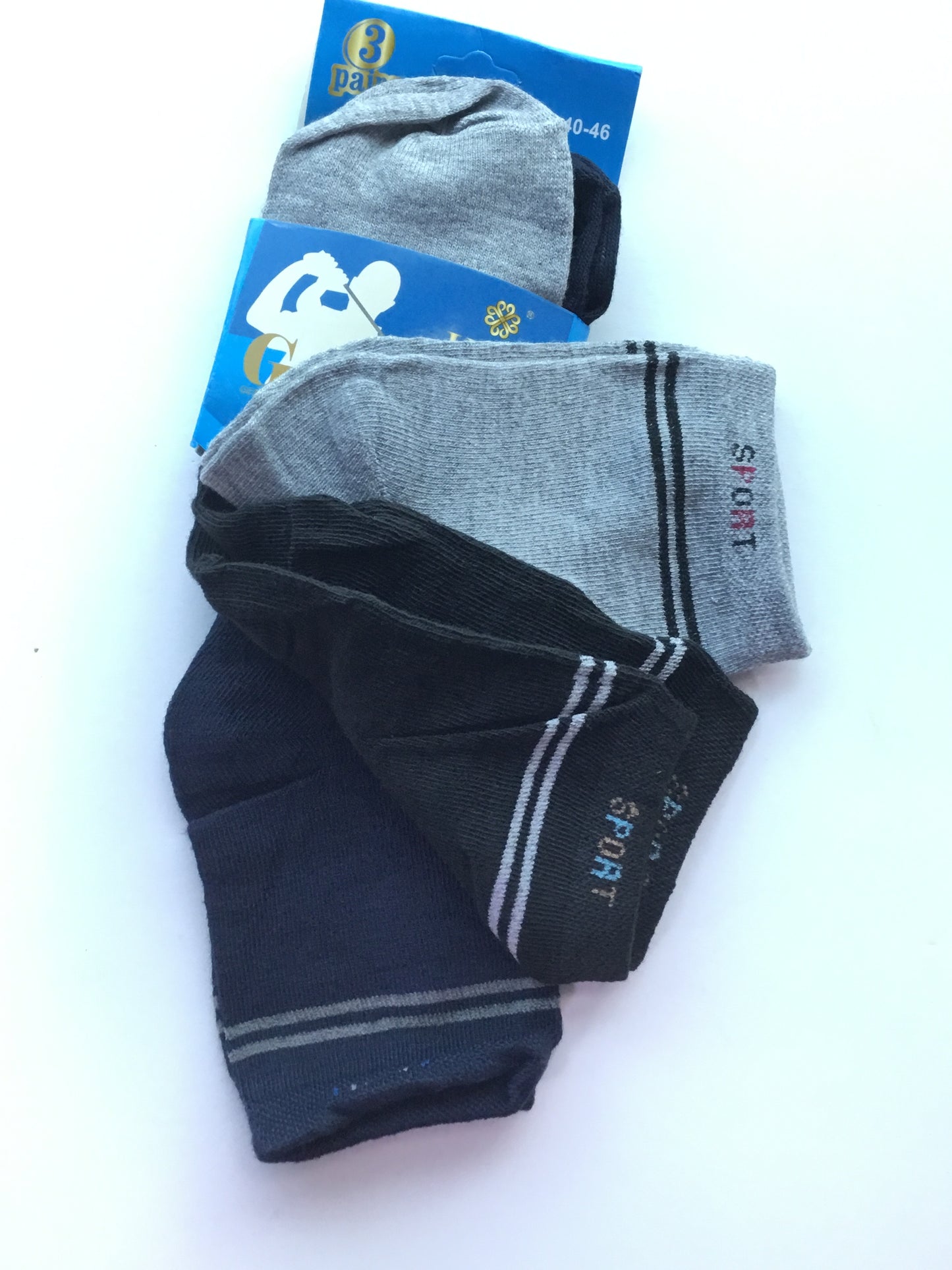 Classic-Foot KLV Sports Socks - Men - 3 pcs