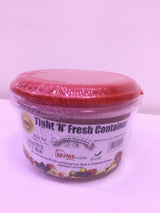 Tight N Fresh Round Container Set- Red Cover (3pcs) - 625ml, 1Ltr, 1.5Ltr | Premium Quality - Best Sell Online