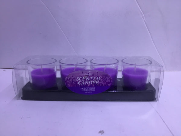 Purple Votive Candles – 4-Pack
