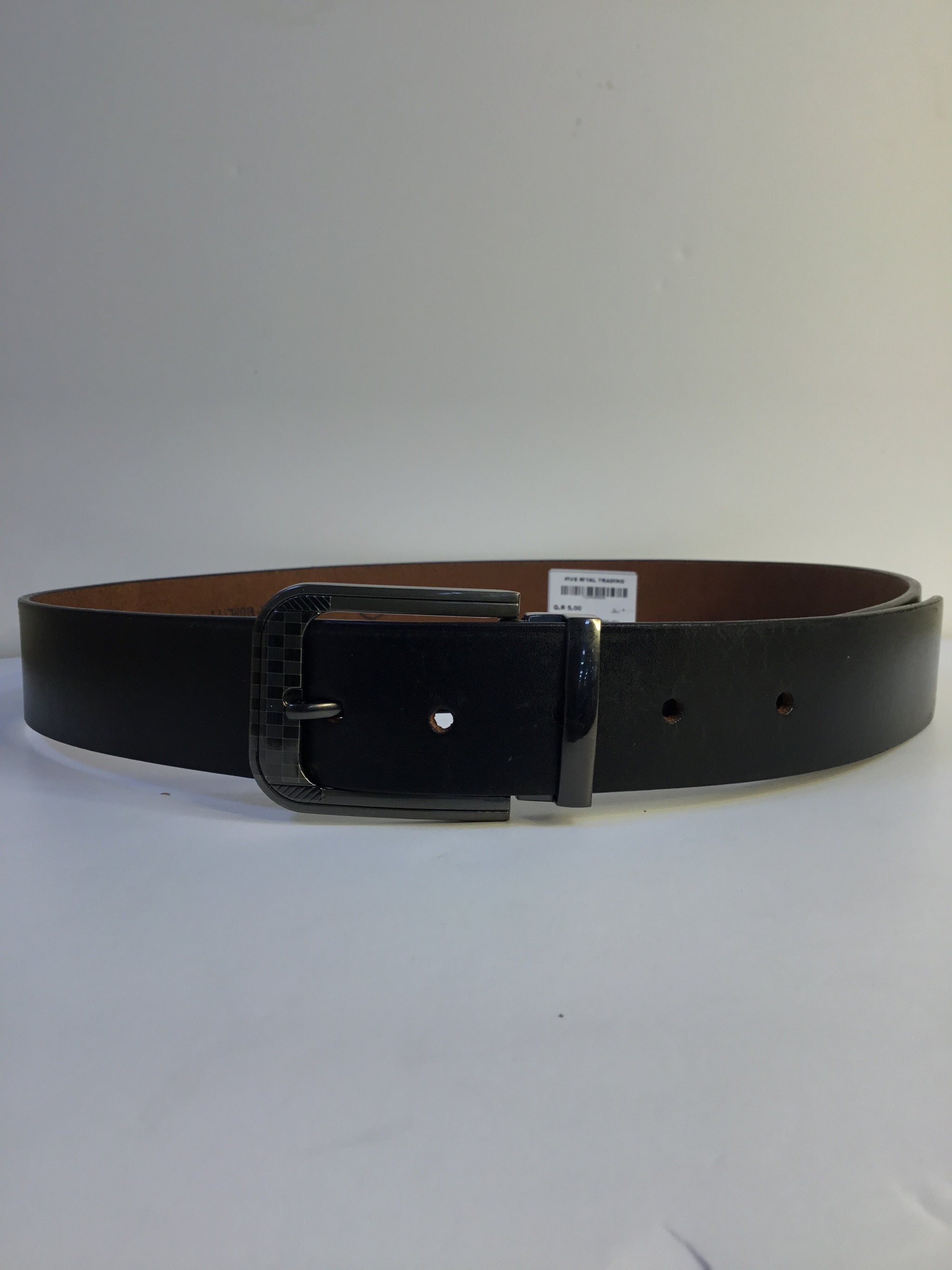 Milestone Premium Black Lather Belt - 001
