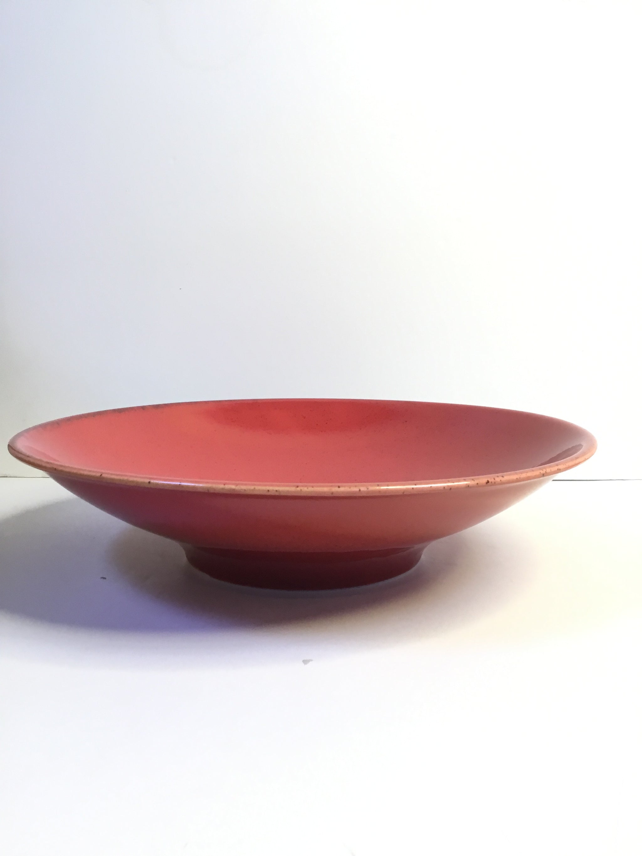 Round Shape Red Color Serving Dish - D1.16
