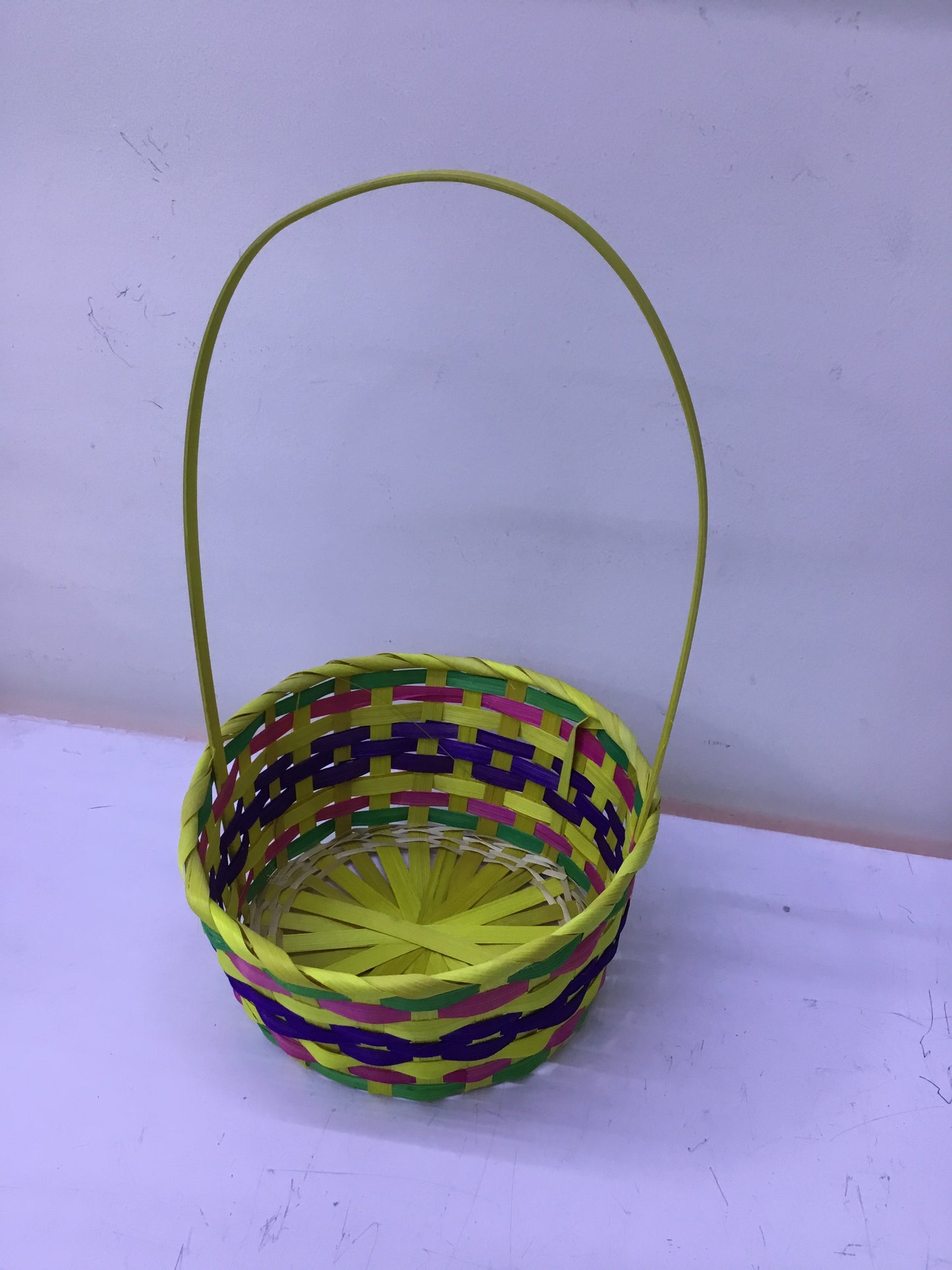 Easter Basket--yellow-23cm-10cm