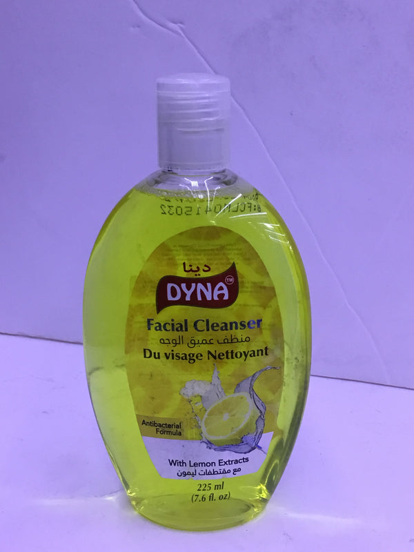 Facial cleanser with lemon extracts