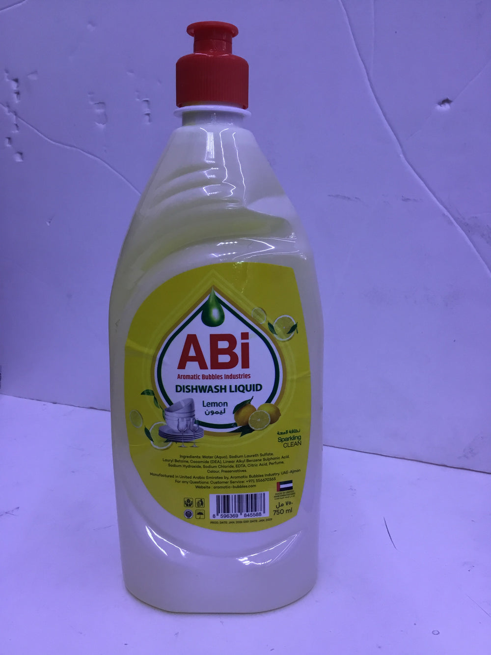 Dishwash liquid lemon 750ml