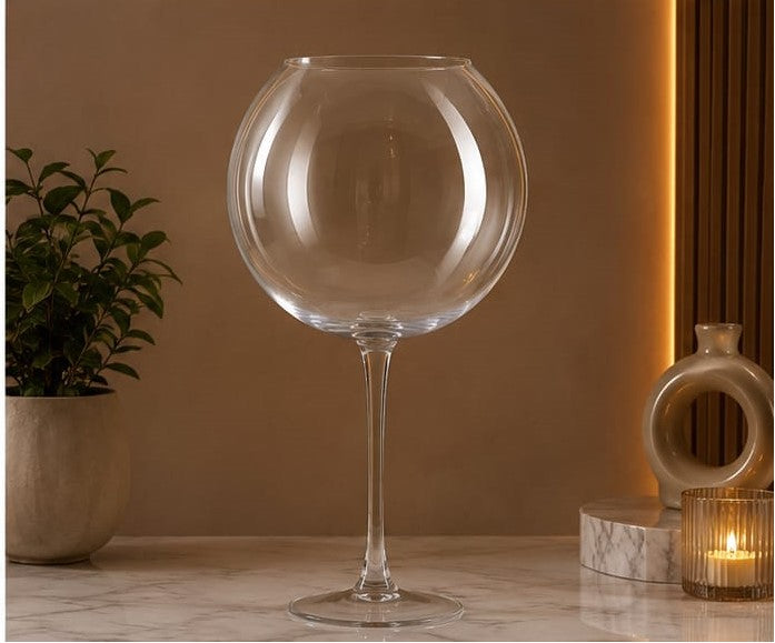 Empire Pedestal Bowl Glass Flower Vase 84cm×19cm| Premium Quality | Best Sell Online