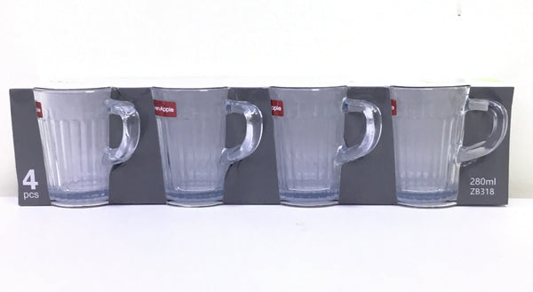 FR Green Apple Deli Tea Glass Set 4x280ml - Premium Quality ZB318
