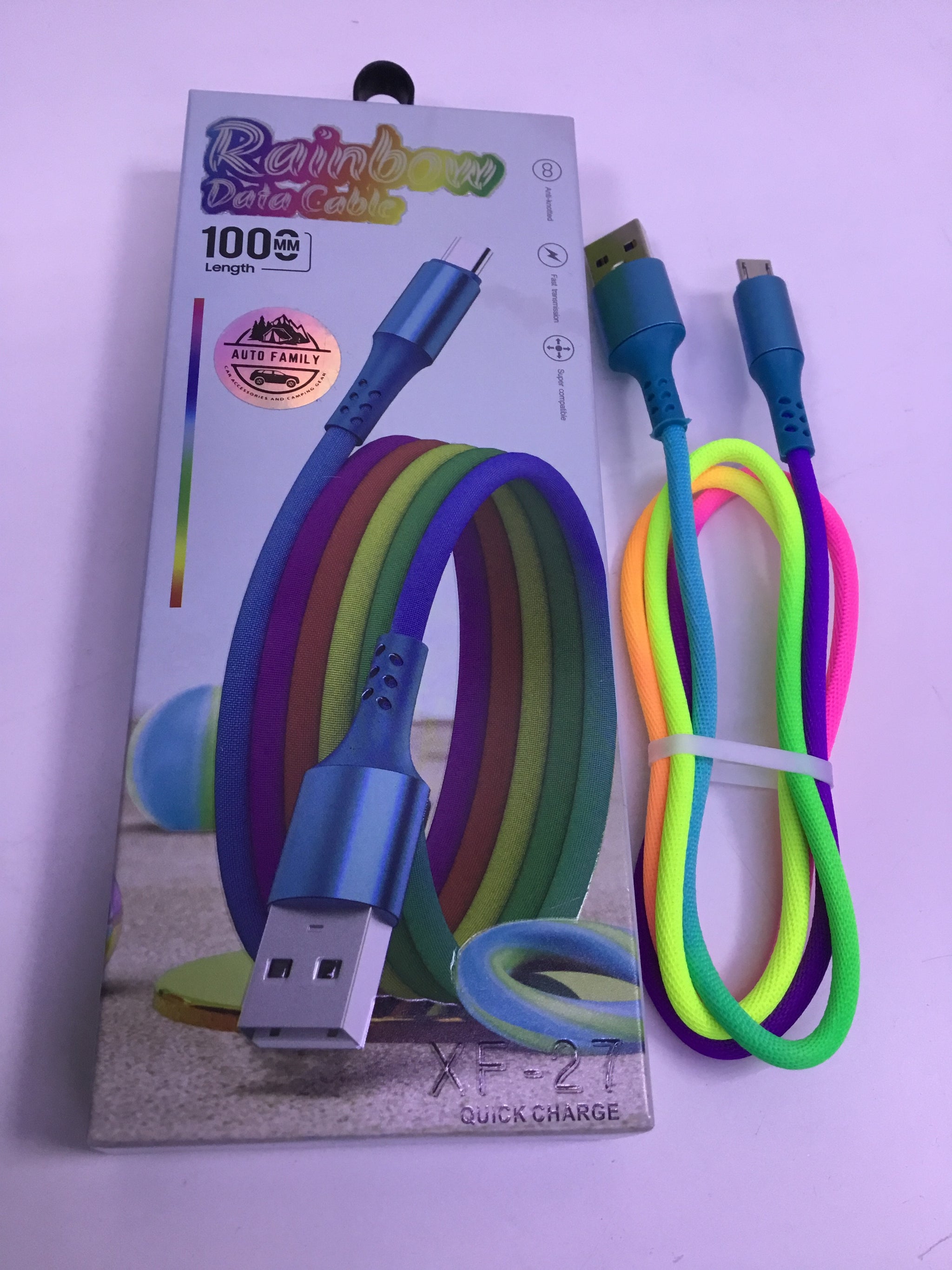 Rainbow Data Cable XF - 27 (1000mm) - TPB | Premium Quality - Best Price Online