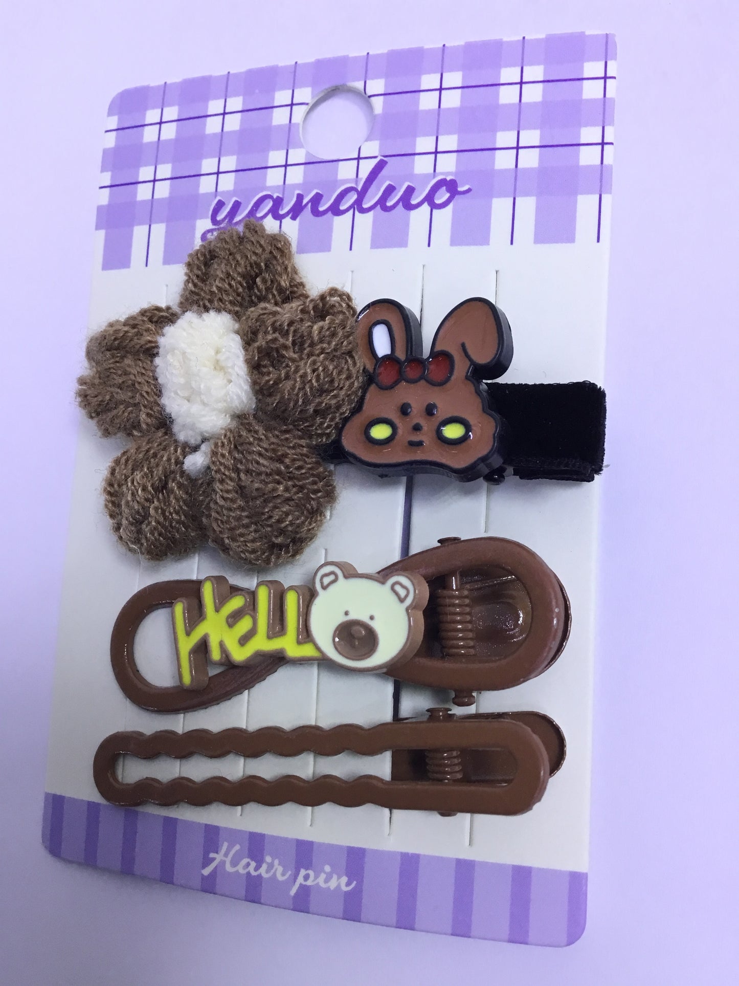 Yanduo Elegant Knitted Flower hair Pins Set - AF6 (3pcs)| Premium Quality| Best Sell Online