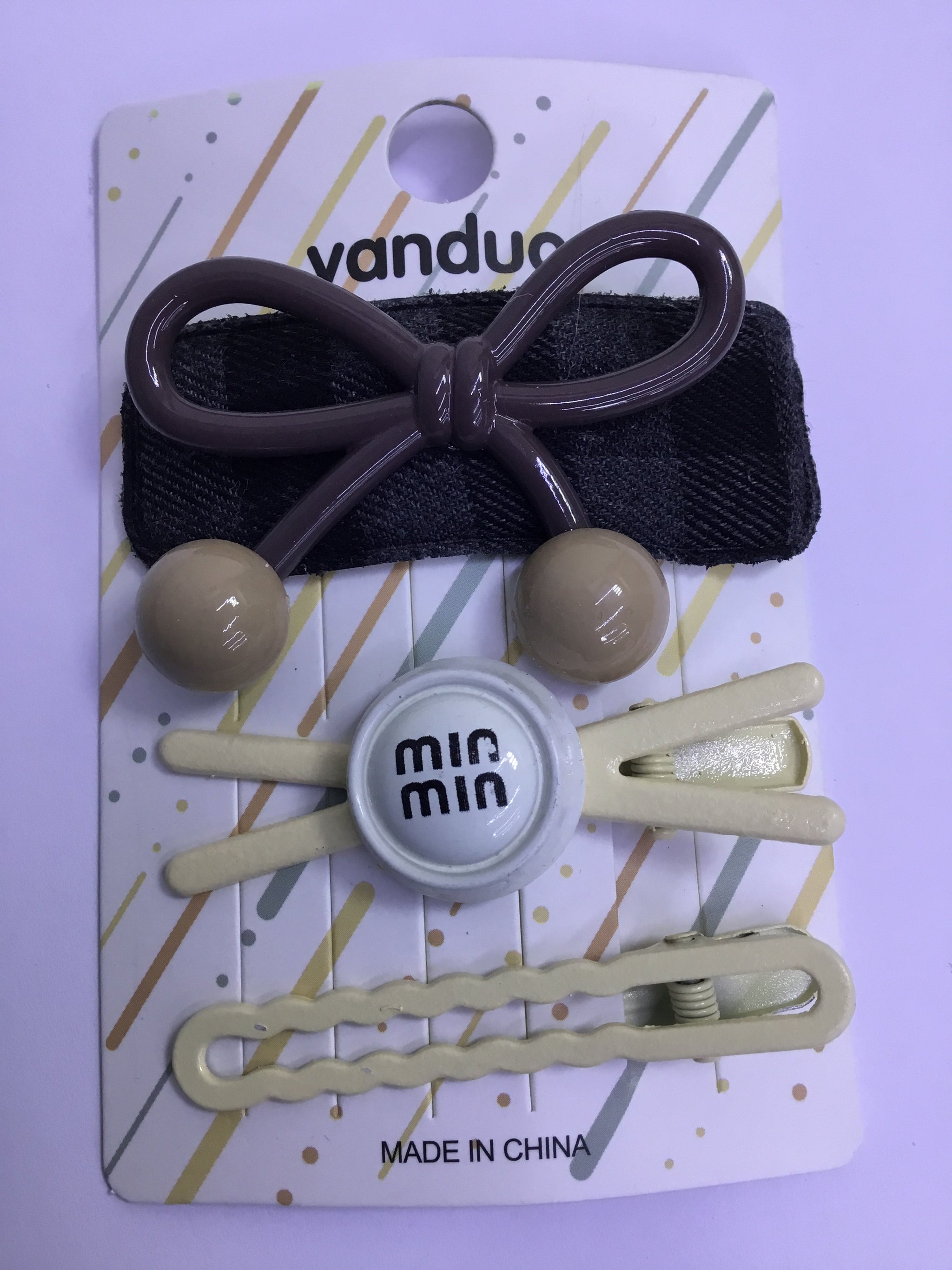 Yanduo Cute Cherry Bow Hair Clip Set - 08 (3pcs)| Premium Quality | Best Sell Online