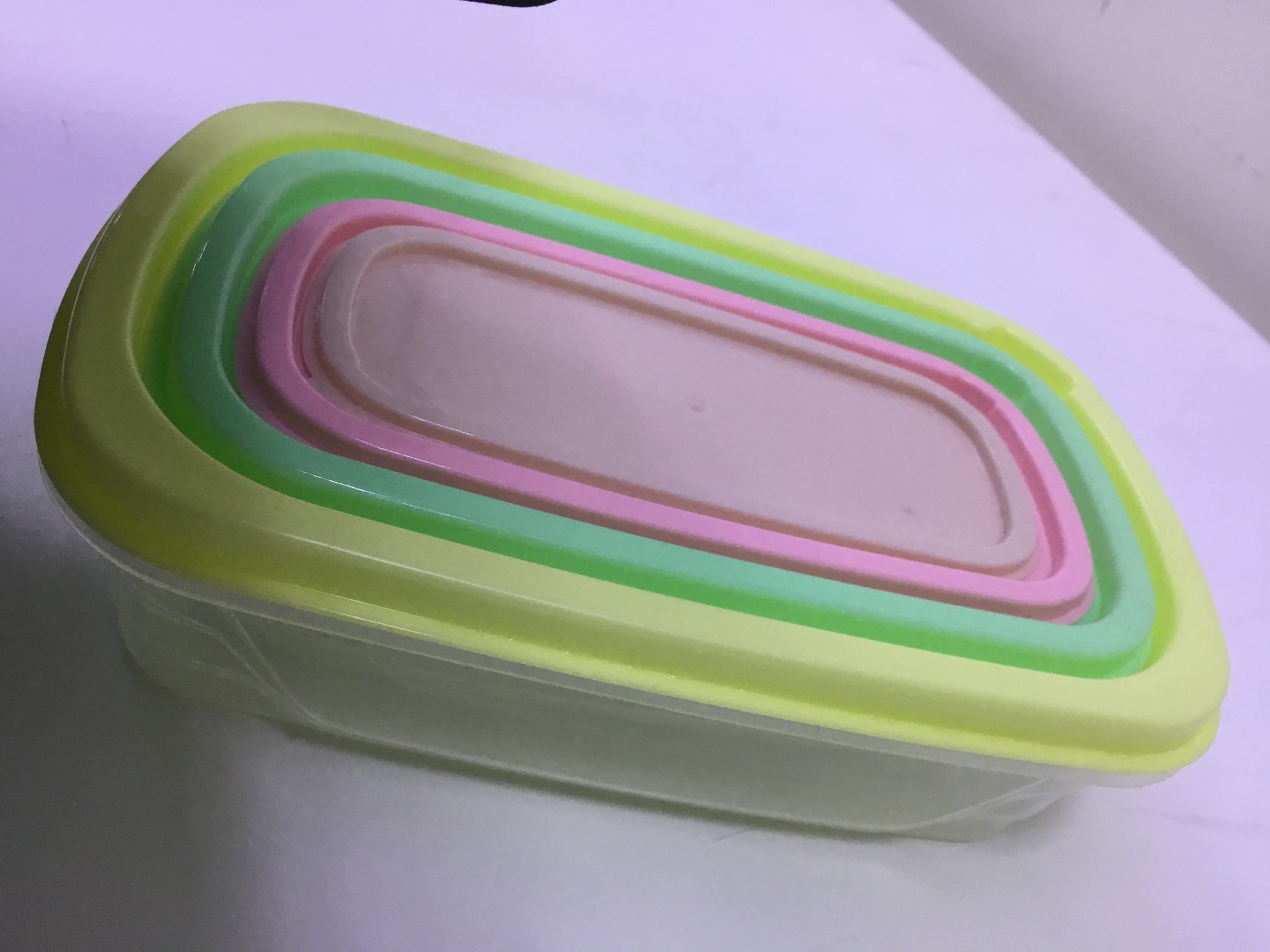 Durable Plastic Storage Box - (Rectangular Shape Small) - 4pcs)
