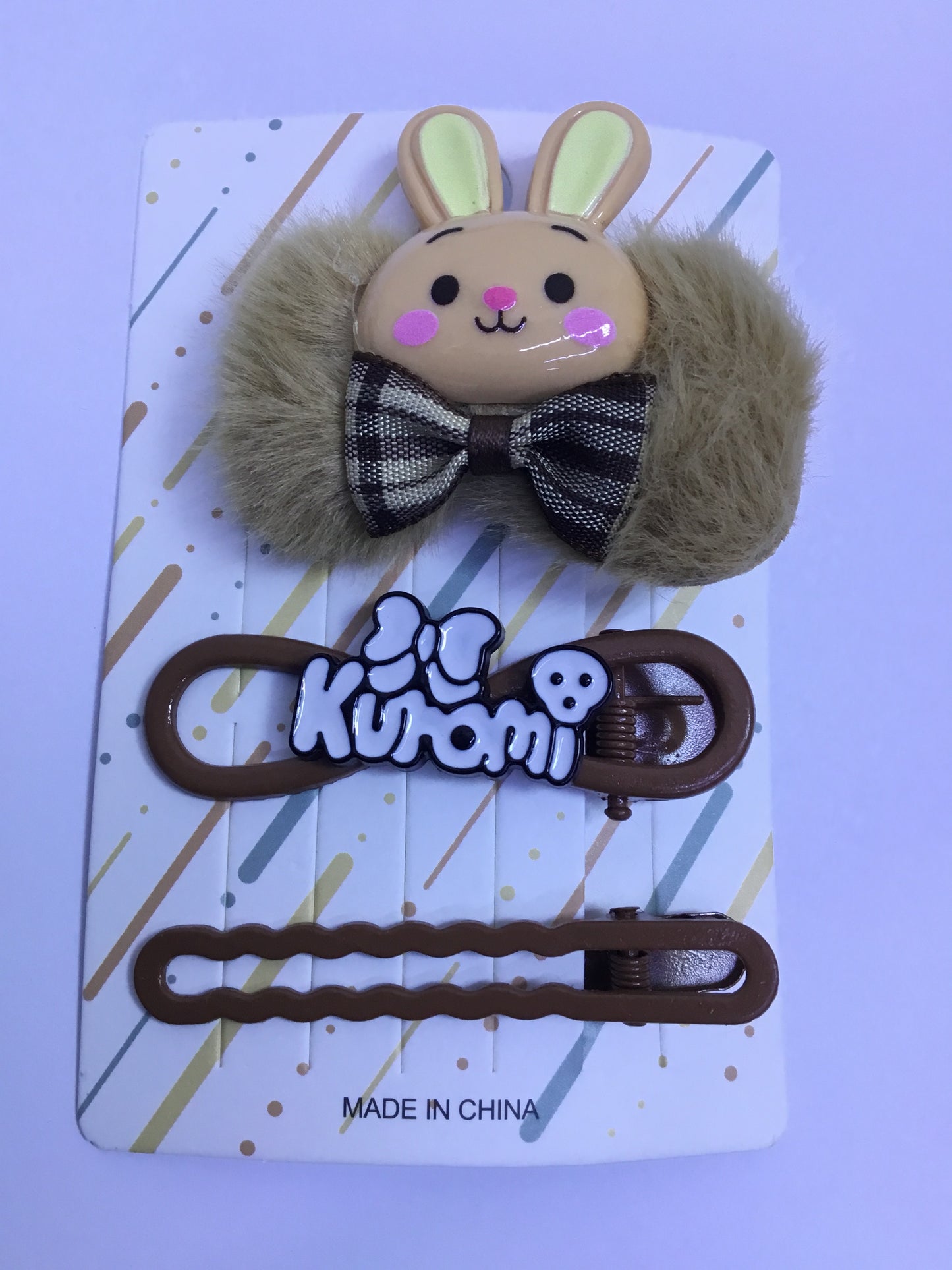 Yanduo Cute Bunny Hair Clip Set - 08-(Brown)| Premium Quality | Best Sell Online