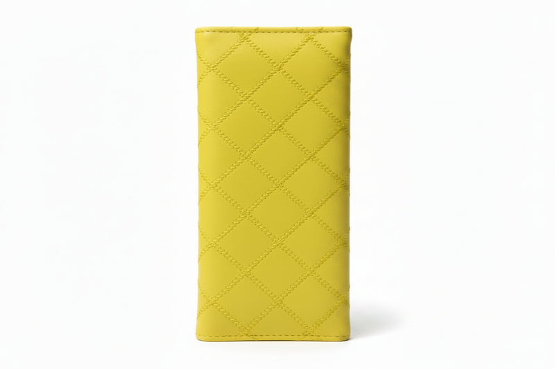 Women's Premium  Leather Wallet - Crown Yellow - Durable & Stylish Design