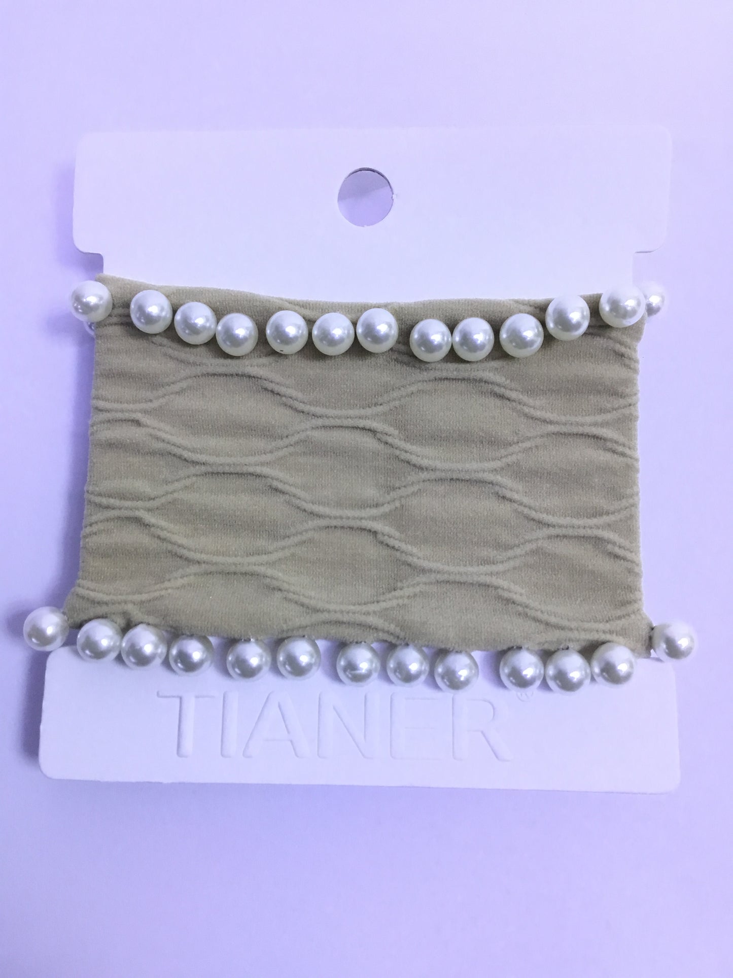Tianer Pearl Elastic Hair Band - Light Brown - Q-YWZYSP 001-2024- 08 - Premium Quality | Best Sell Online