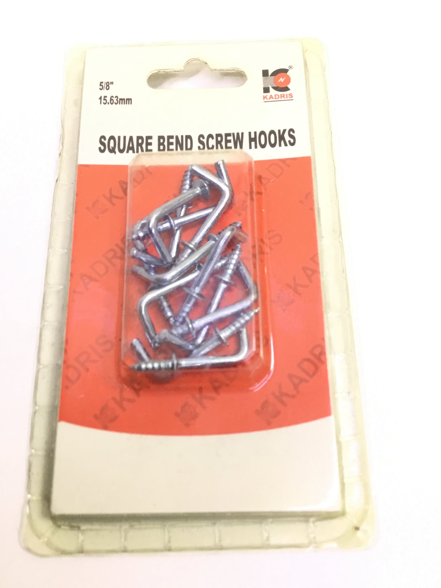 FR KADRIS Square Bend Screw Hooks (HA - 1580) 5/8 - 15.63mm Premium Quality