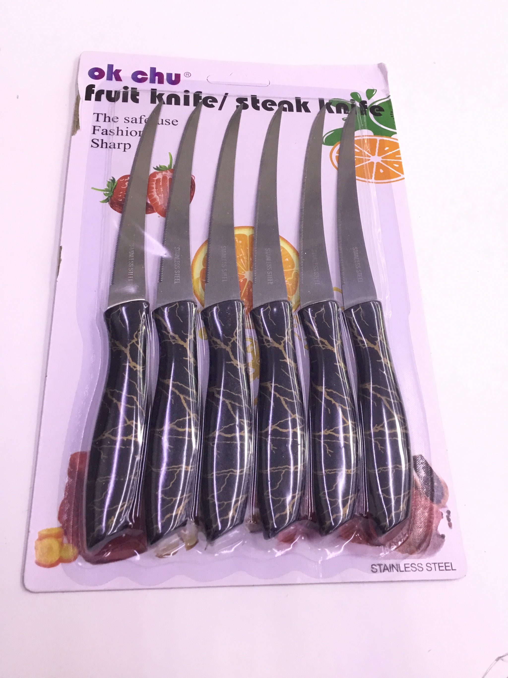 Fruit/Steak Knife - Black-IE-58473 - Premium Quality | Durable & Affordable