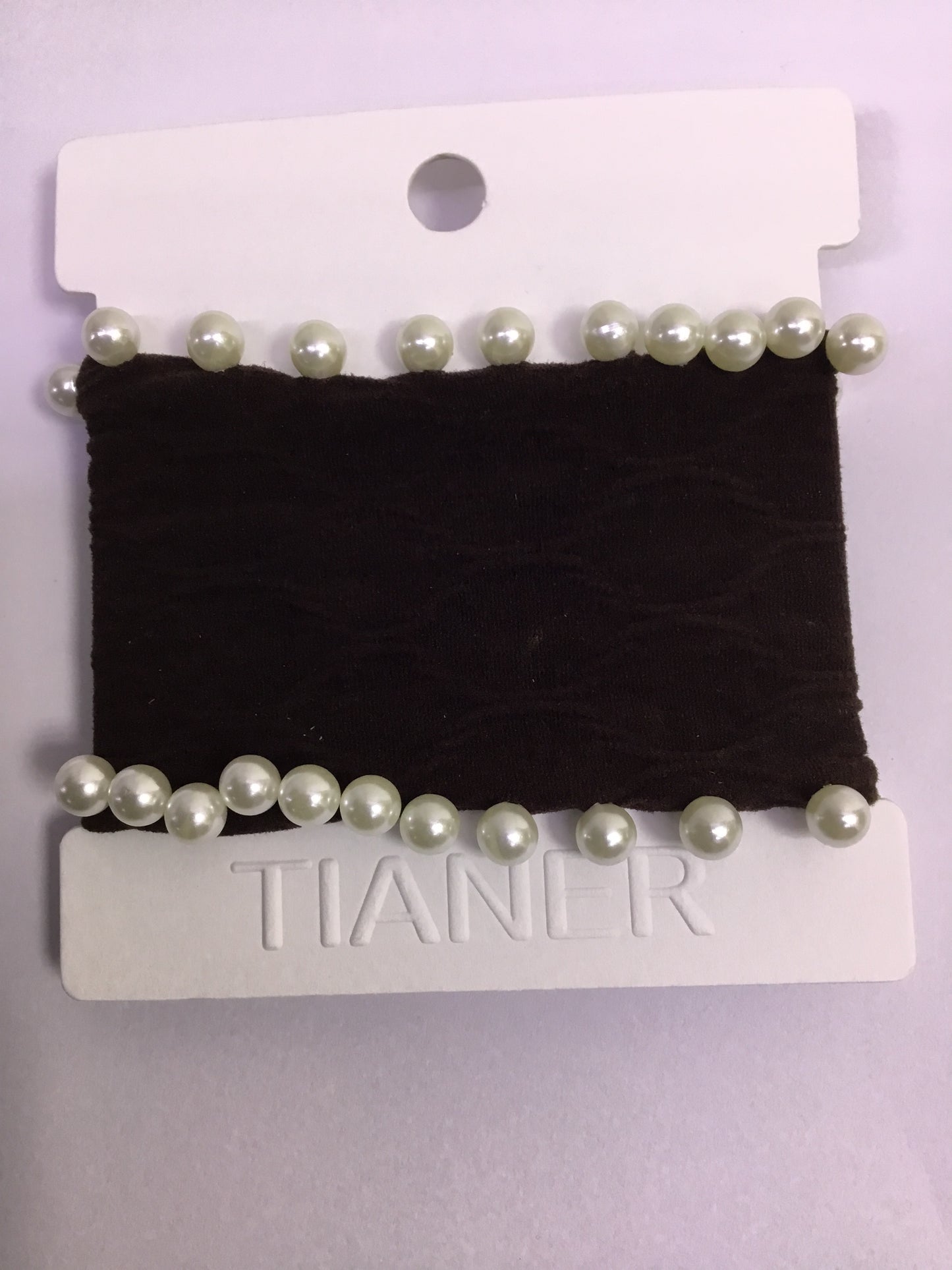 Tianer Pearl Elastic Hair Band - Dark Brown - Q-YWZYSP 001-2024- 08 - Premium Quality | Best Sell Online