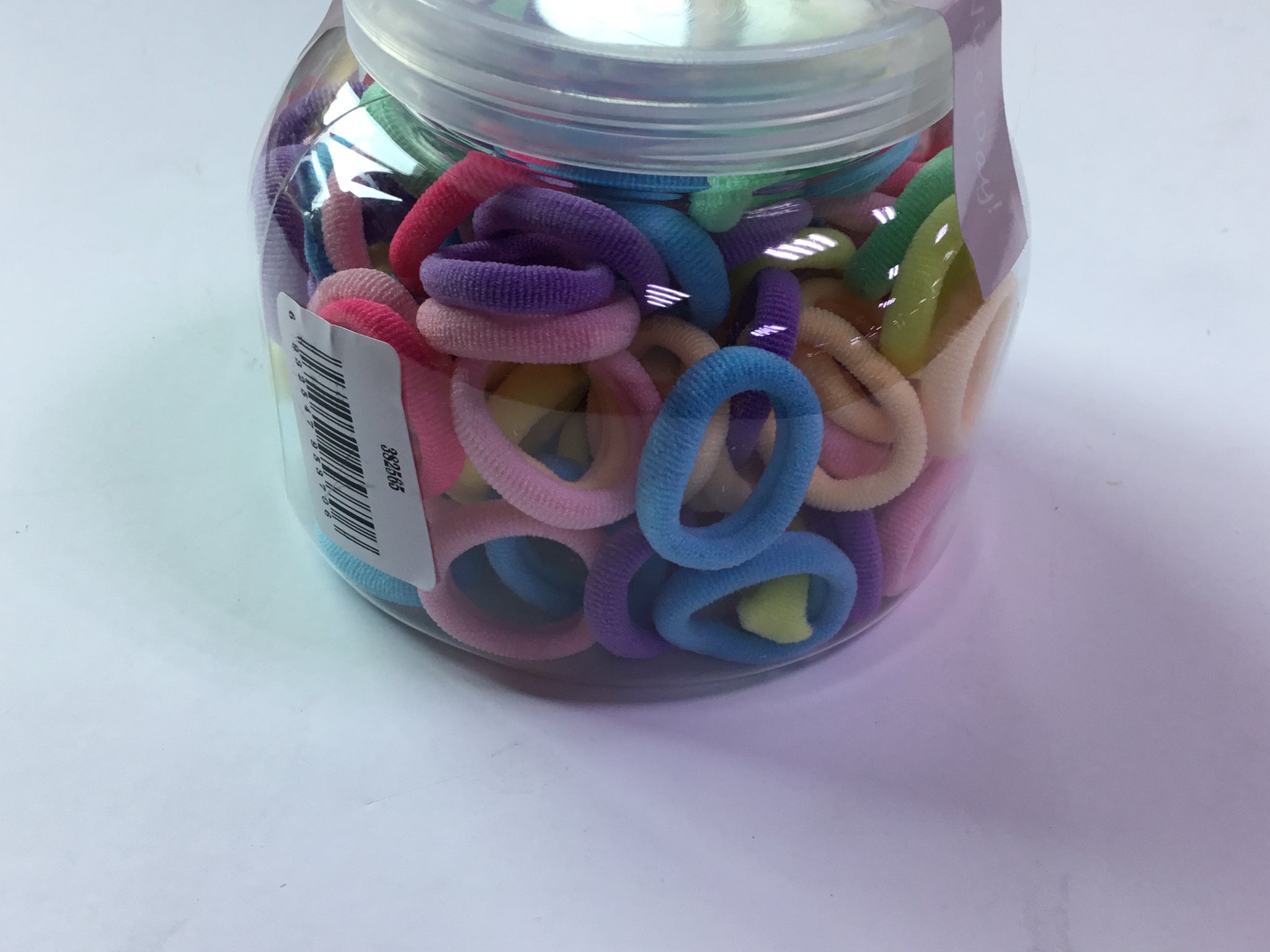 Multicolor Hair Ties Jar - 382565