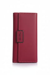 Women's Premium Leather Wallet - Dark Pink - ` Durable & Stylish Design
