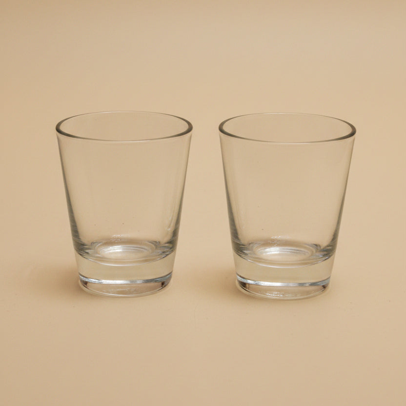 كؤوس FR Crystal Water الزجاجية - (طقم من قطعتين - 220 مل) - 0161