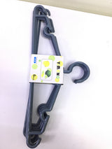Yimeng Fashion Plastic Cloth Hunger- Gray (6pcs)- 40cm - WTC- 7830 | Premium Quality - Best Sell Online