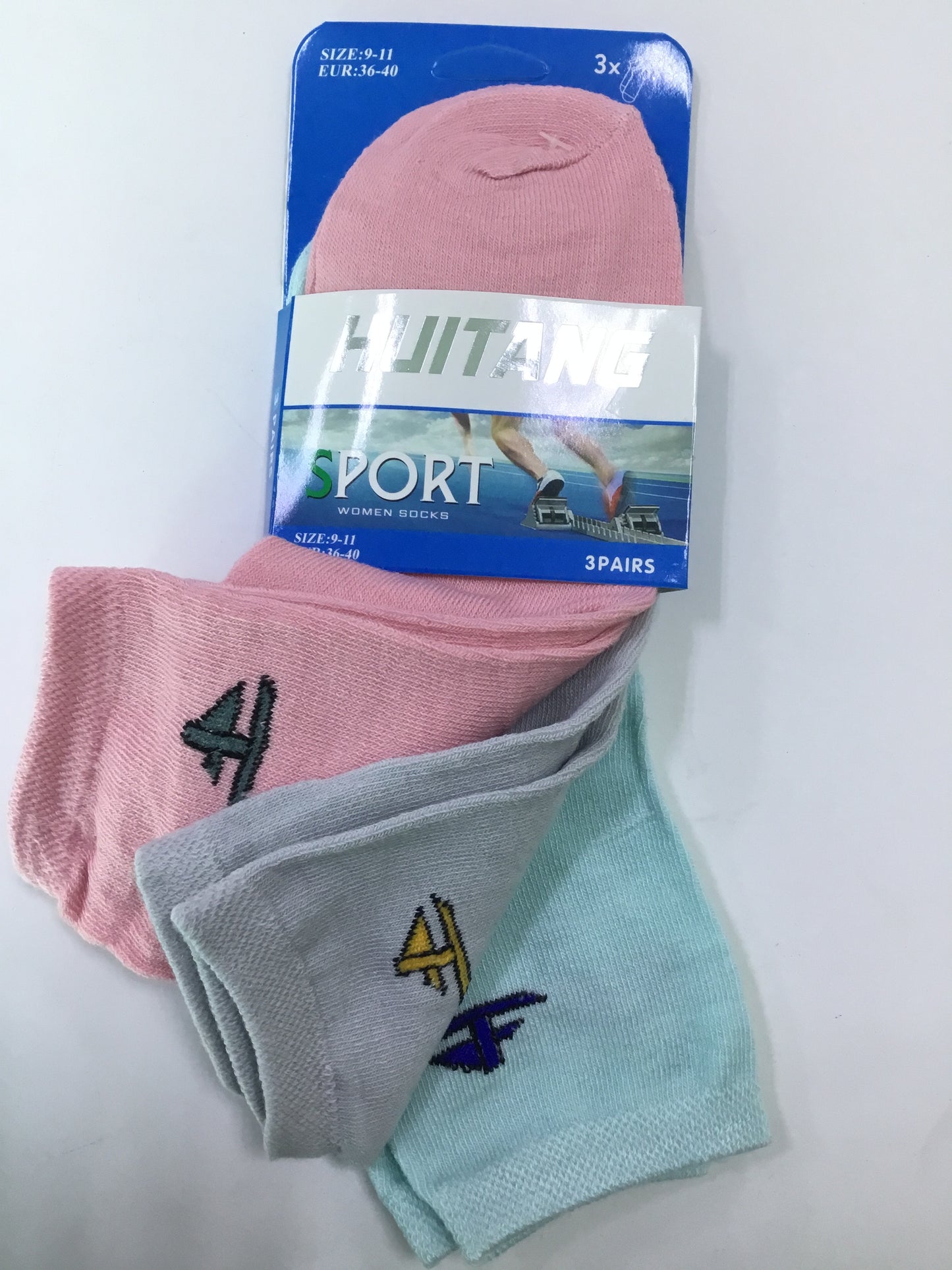 Happy Feet- Huitang Sport Women Socks- 3pcs- HF
