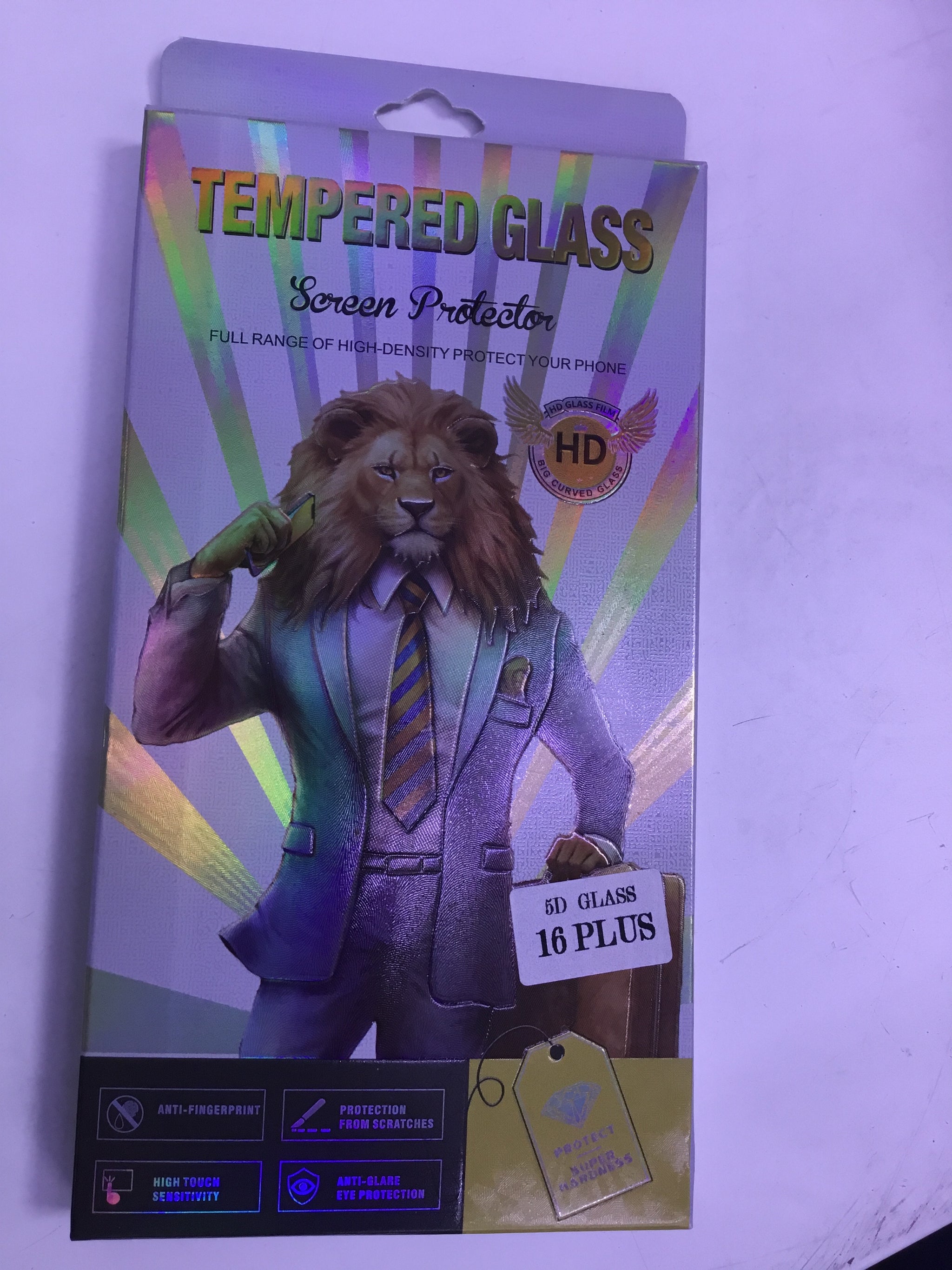 Tempered Glass HD- Screen Protector - 5D - iPhone - 16 Plus | Premium Quality - Best Sell Online