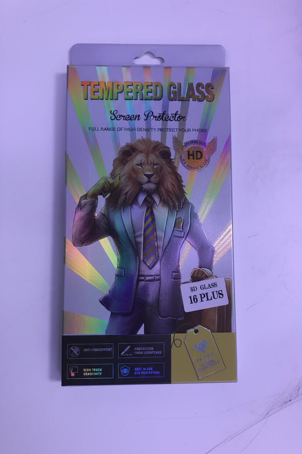 Tempered Glass HD- Screen Protector - 5D - iPhone - 16 Plus | Premium Quality - Best Sell Online
