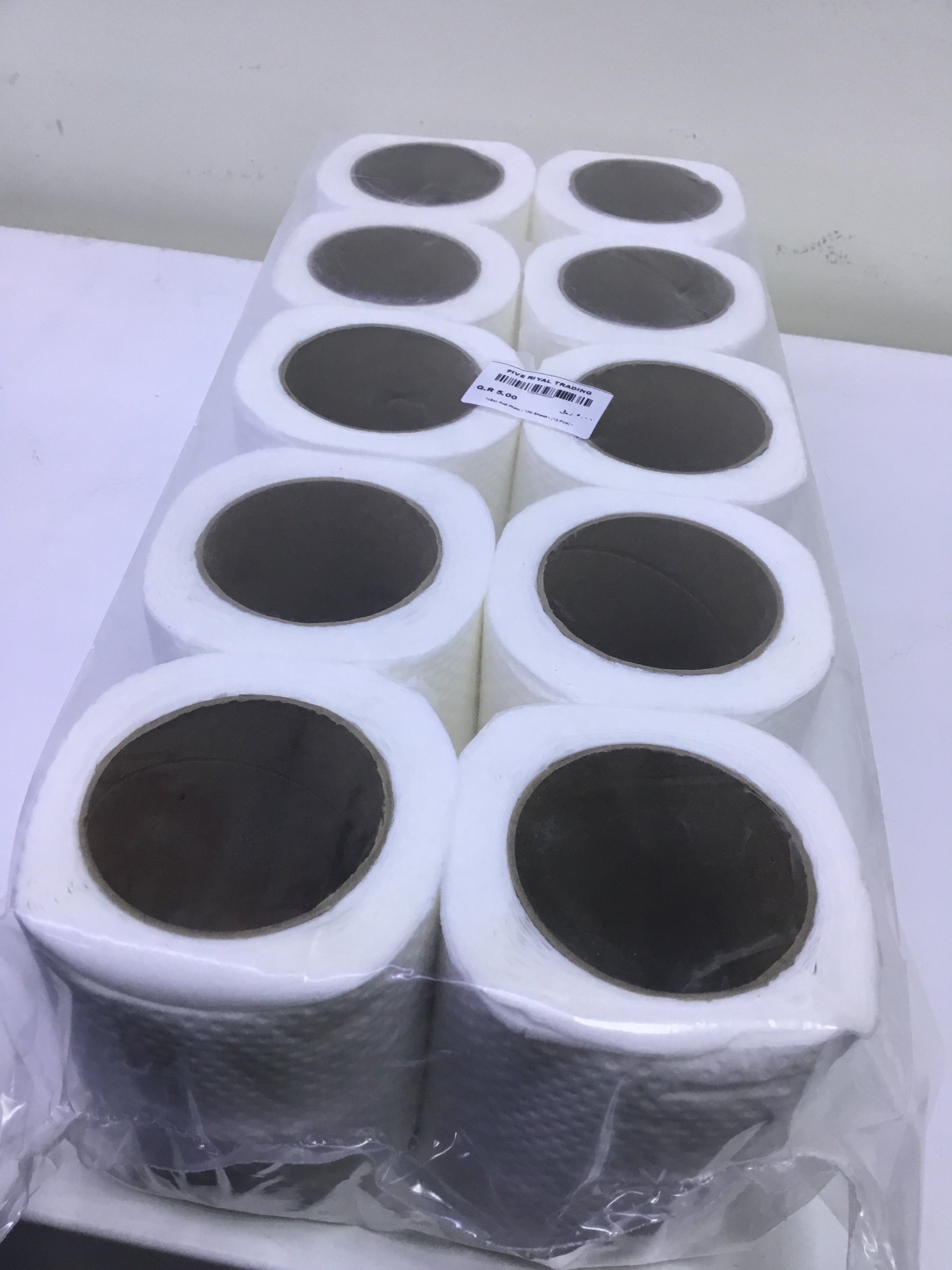 Toilet Tissue Roll Plain - (100 Sheet -10 Pcs)