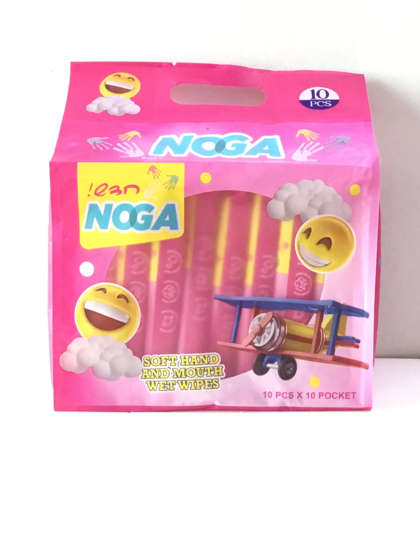 Noga Wet Wipes - 10pcs - Pink NL- 80790