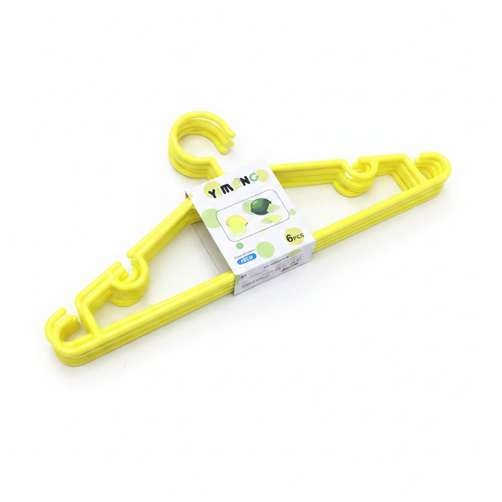 Yimeng Fashio Plastic Cloth Hunger- Yellow (6pcs)- 40cm - WTC- 7830 | Premium Quality - Best Sell Online