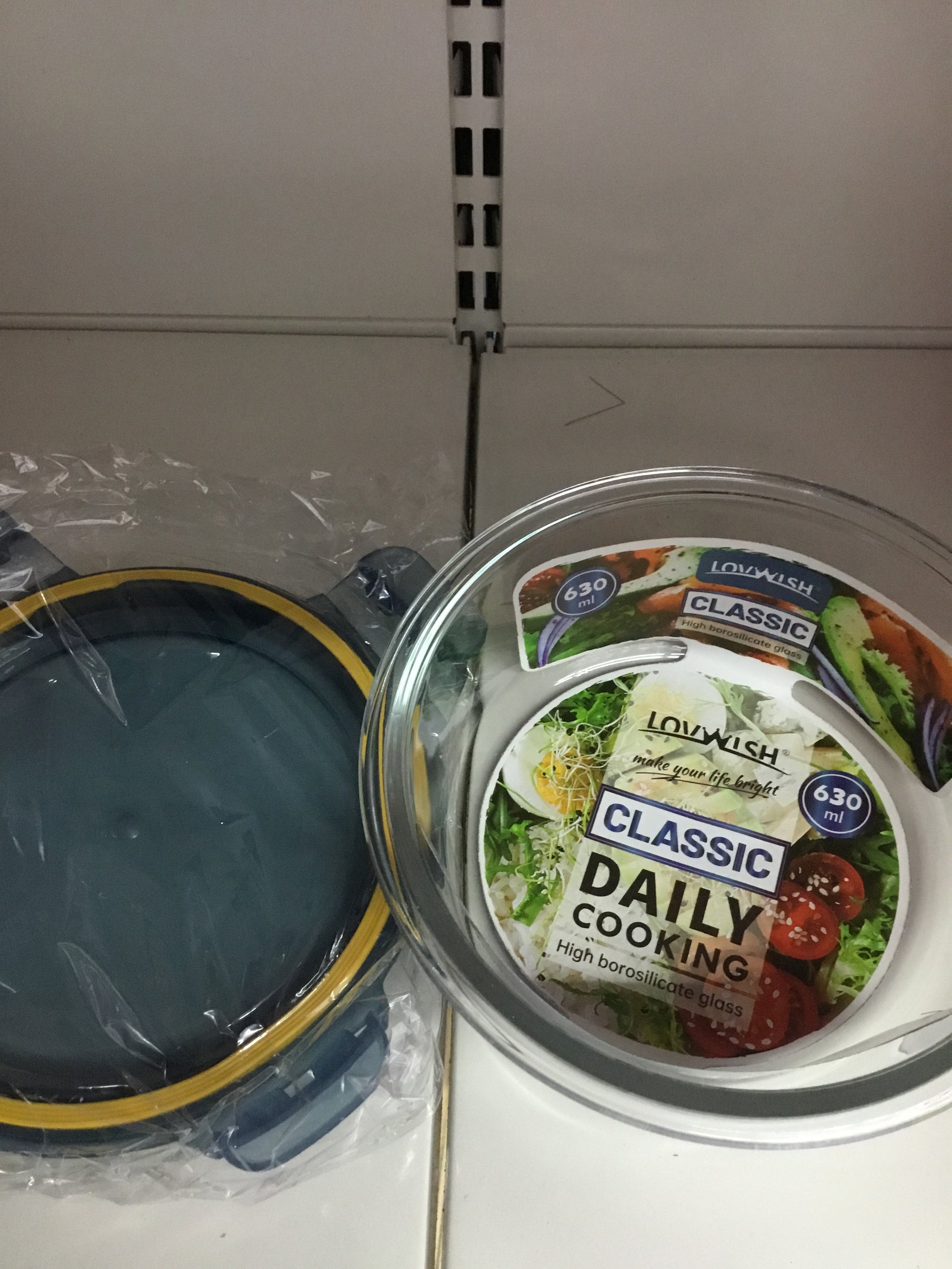 Lovwish Glass Storage Container - 630ml- NE-33899-P