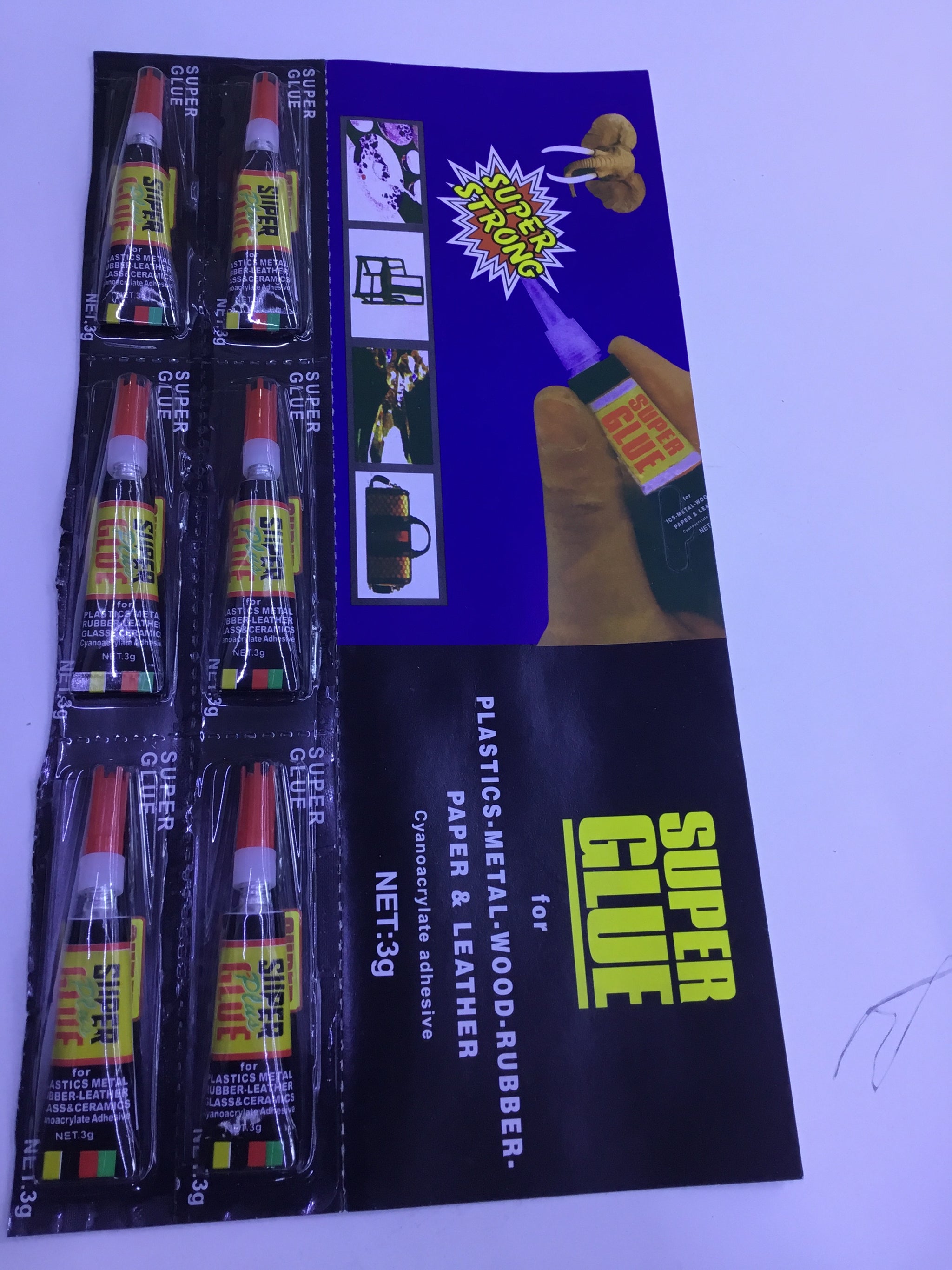 Premium Super Glue 6-Pack -  IT-81335 Strong Adhesive for All Surfaces