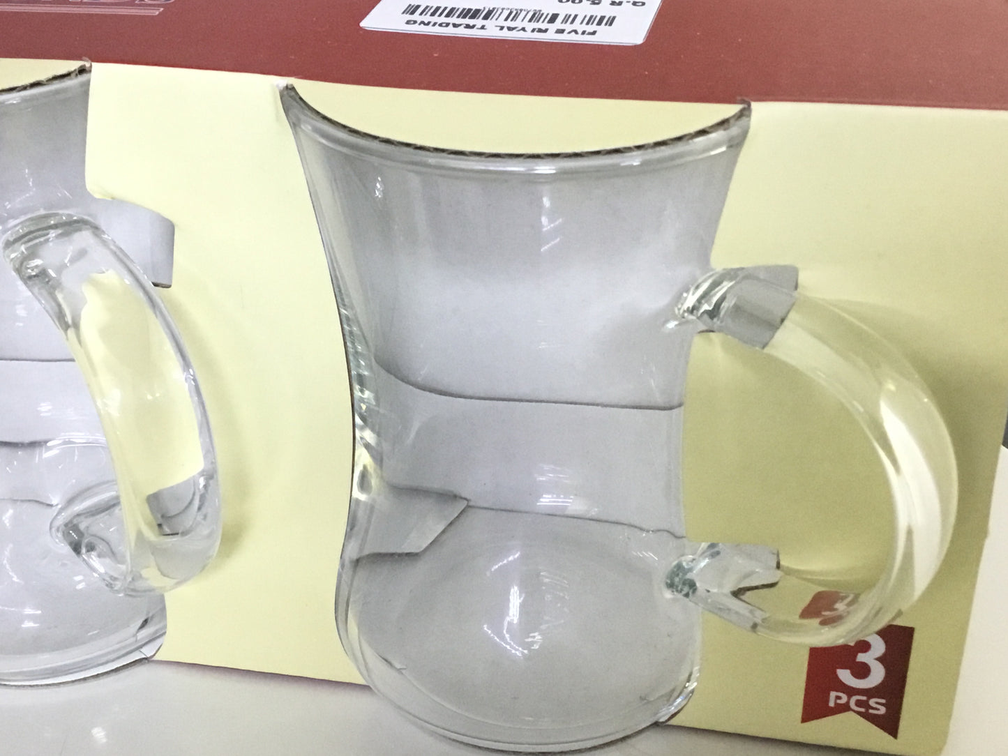 FR Diamonds Glass Cup-3pcs-GPB-06