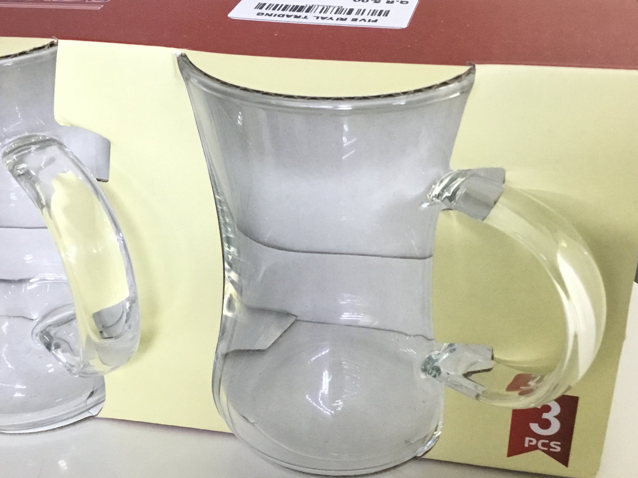 FR Diamonds Glass Cup-3pcs-GPB-06
