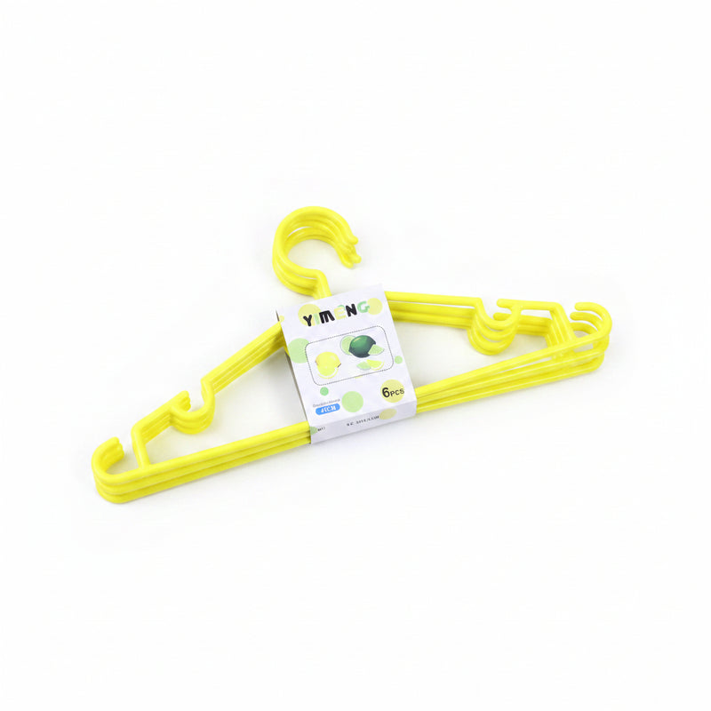 Yimeng Fashio Plastic Cloth Hunger- Yellow (6pcs)- 40cm - WTC- 7830 | Premium Quality - Best Sell Online