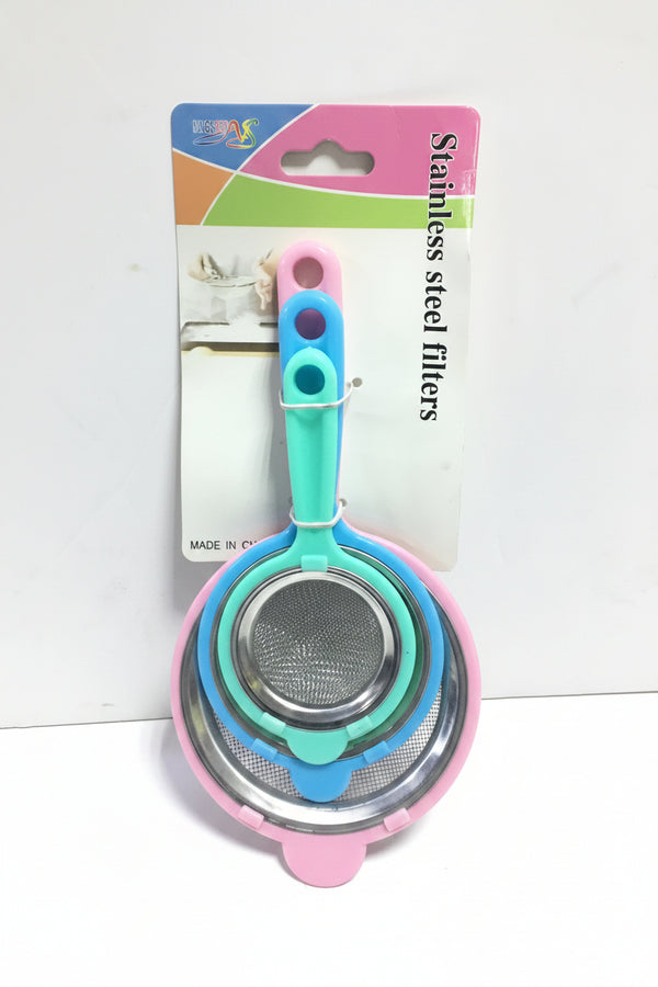 FR Stainless Steel Tea Filter - (3pcs Set)