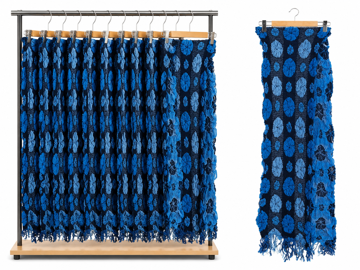 Luxury 3D Floral Scarf /Shawl F-97 - Best Sell Online