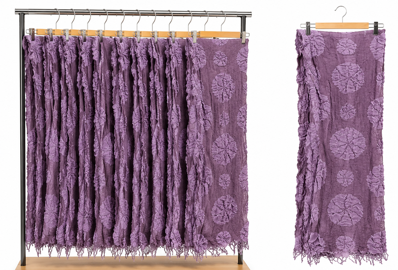 Luxury 3D Floral Scarf /Shawl F-91 - Best Sell Online